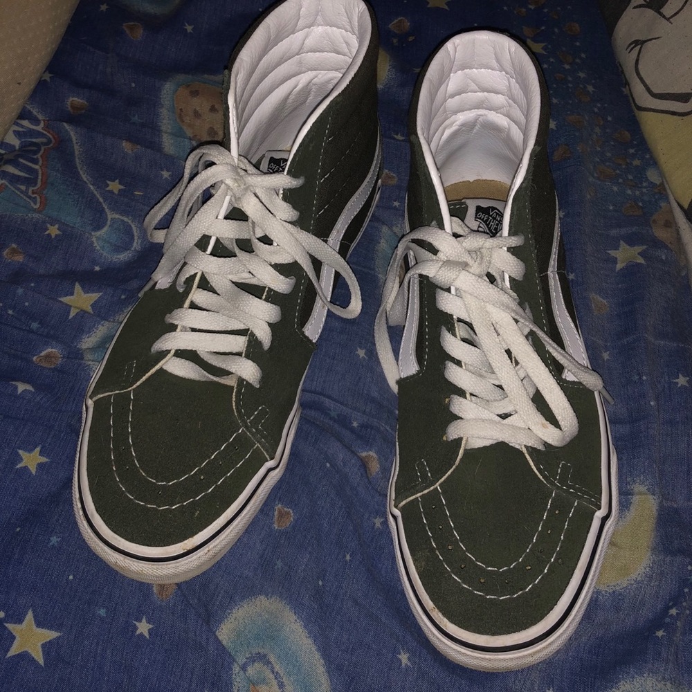 green high top vans